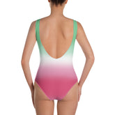 Abrosexual Pride Ombre Open-back Swimsuit One-piece Swimsuit PRIDE MODE